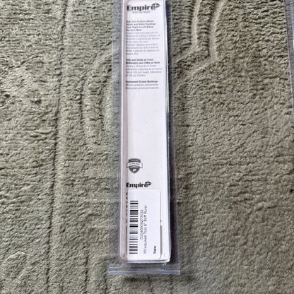 Empire 12-inch tempered stainless steel ruler in clear packaging