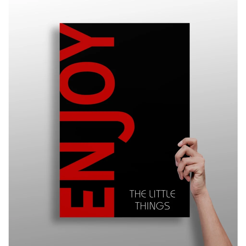 Enjoy the Little Things Insigne Aluminum Prints | Insigneart USA | vintageantiquesgifts.com