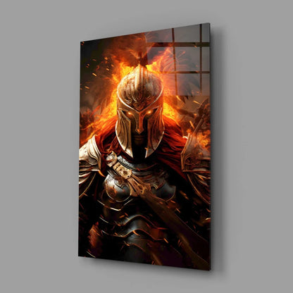 Epic fire-breathing dragon metal plaque wall art