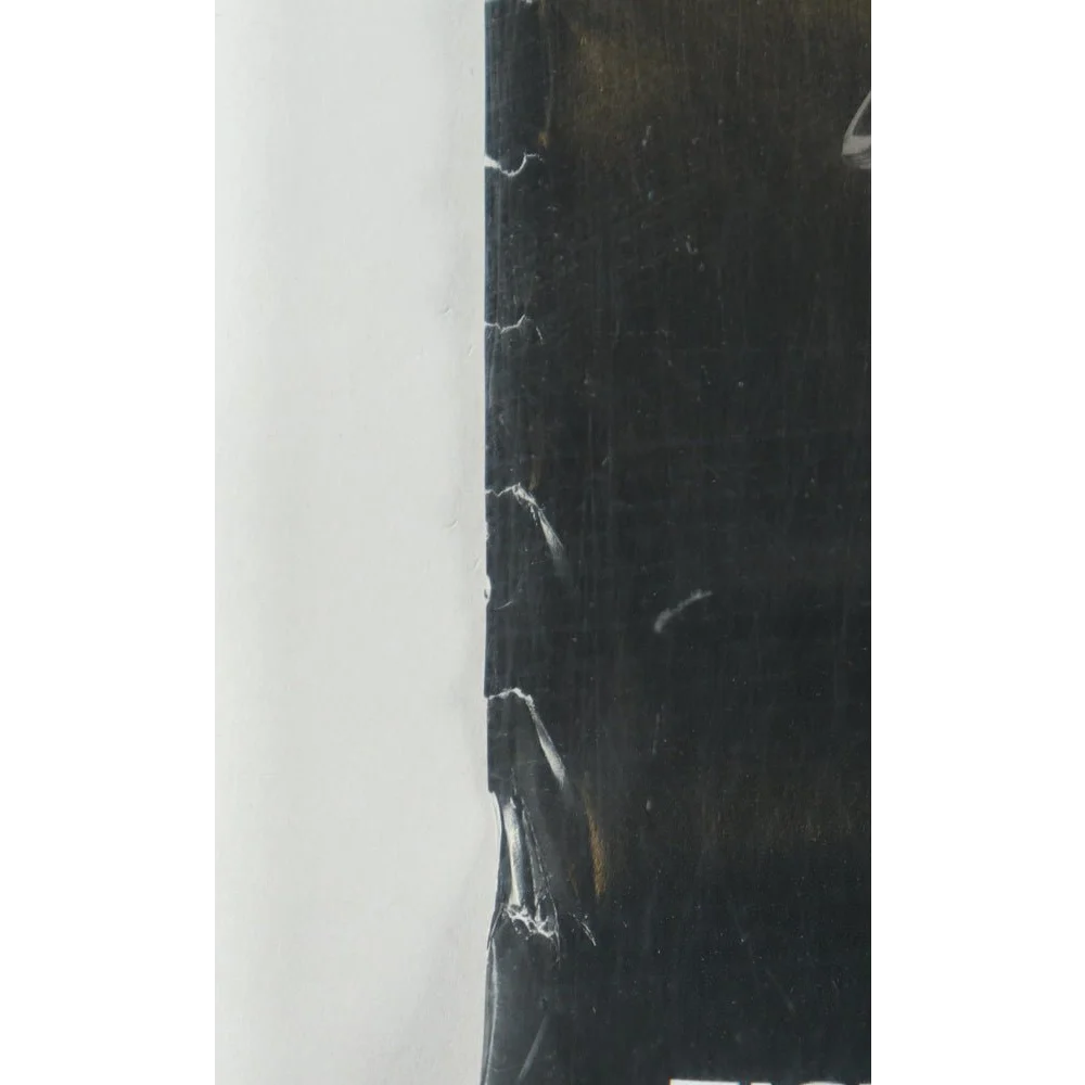 Damaged black plastic sheeting on Epic Nate Diaz Gray Maynard UFC Lightweight Bout poster