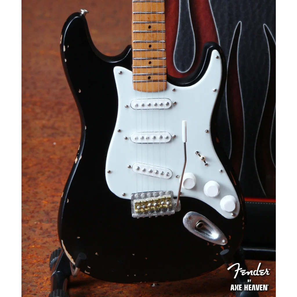 Eric Clapton Blackie mini Stratocaster on Axe Heaven stand