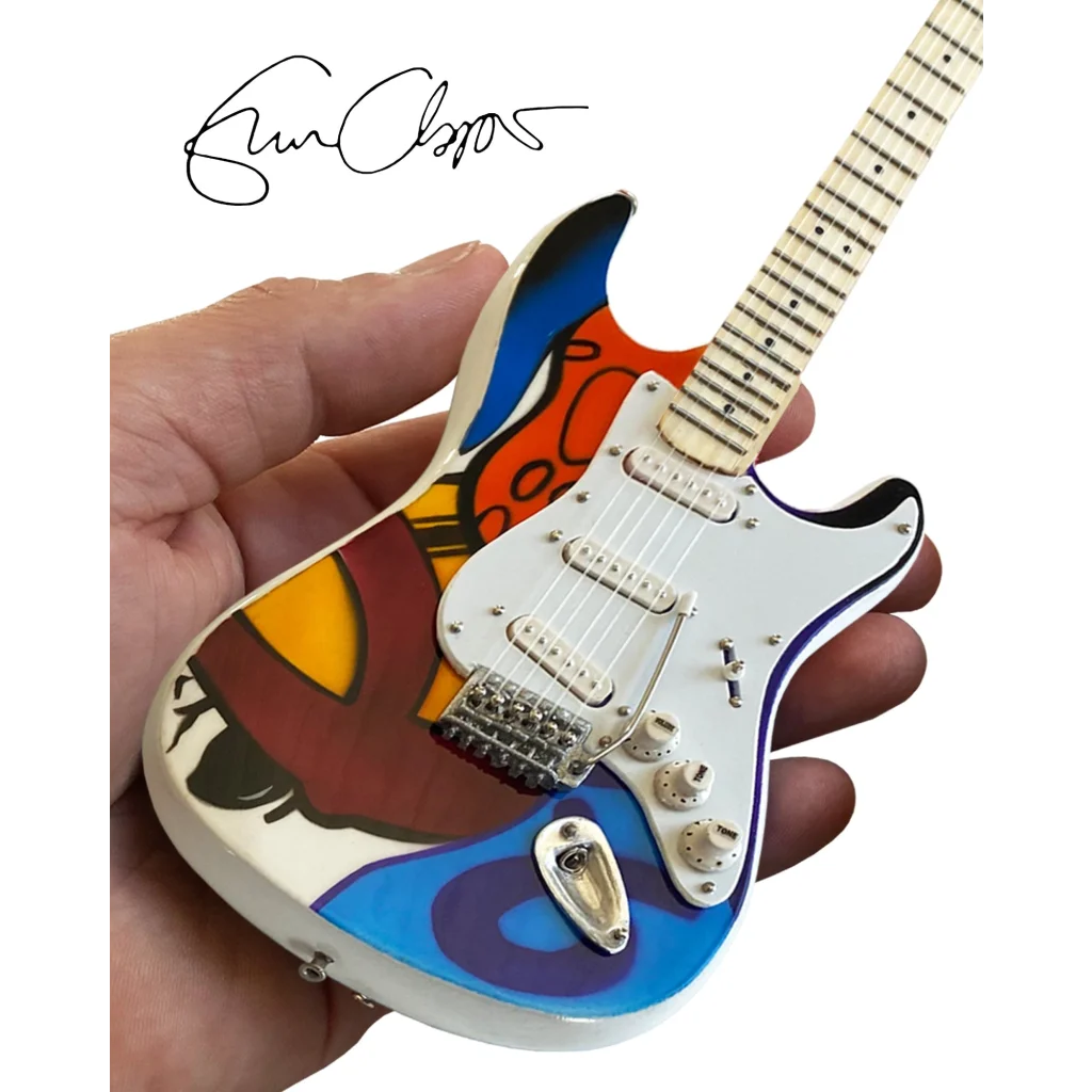 Mini Eric Clapton Crash 2 guitar by Axe Heaven with colorful design