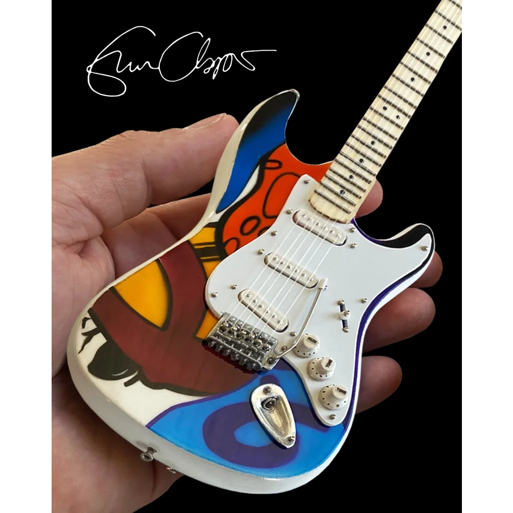 Eric Clapton Crash 2 mini guitar by Axe Heaven with colorful design