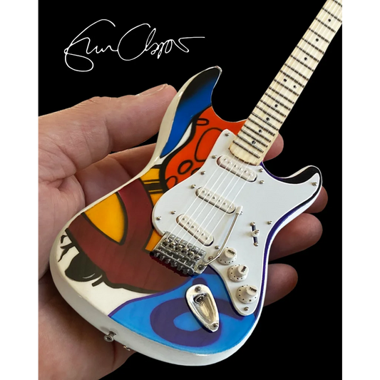 Eric Clapton Crash 2 mini guitar by Axe Heaven with colorful design