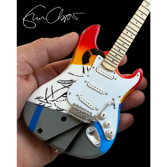 Eric Clapton Crash mini guitar by Axe Heaven, colorful striped replica