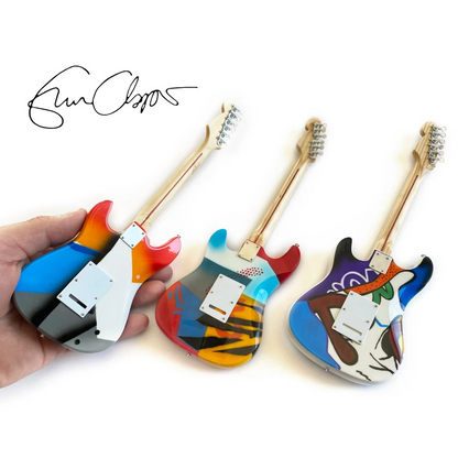 Eric Clapton Crash mini guitar by Axe Heaven, colorful plastic wood design