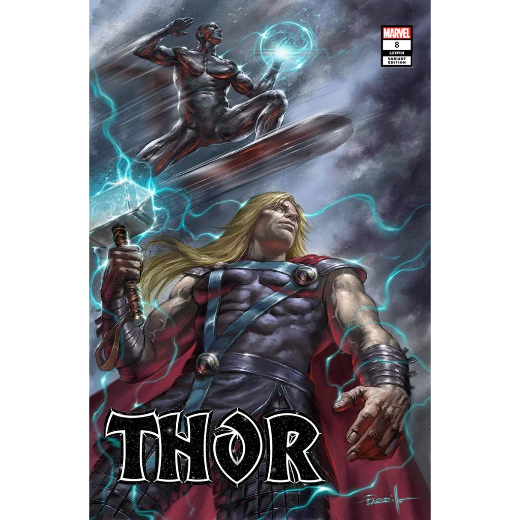 Epic Thor comic cover with Thor and Silver Surfer for Everyone Gets a Mjolnir product