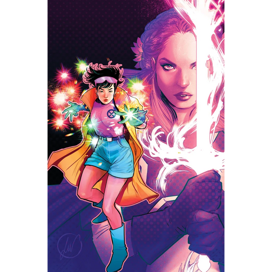 Epic Female Heroes Clash in Excalibur #14 XOS Comic Cover with energy bursts and glowing sword
