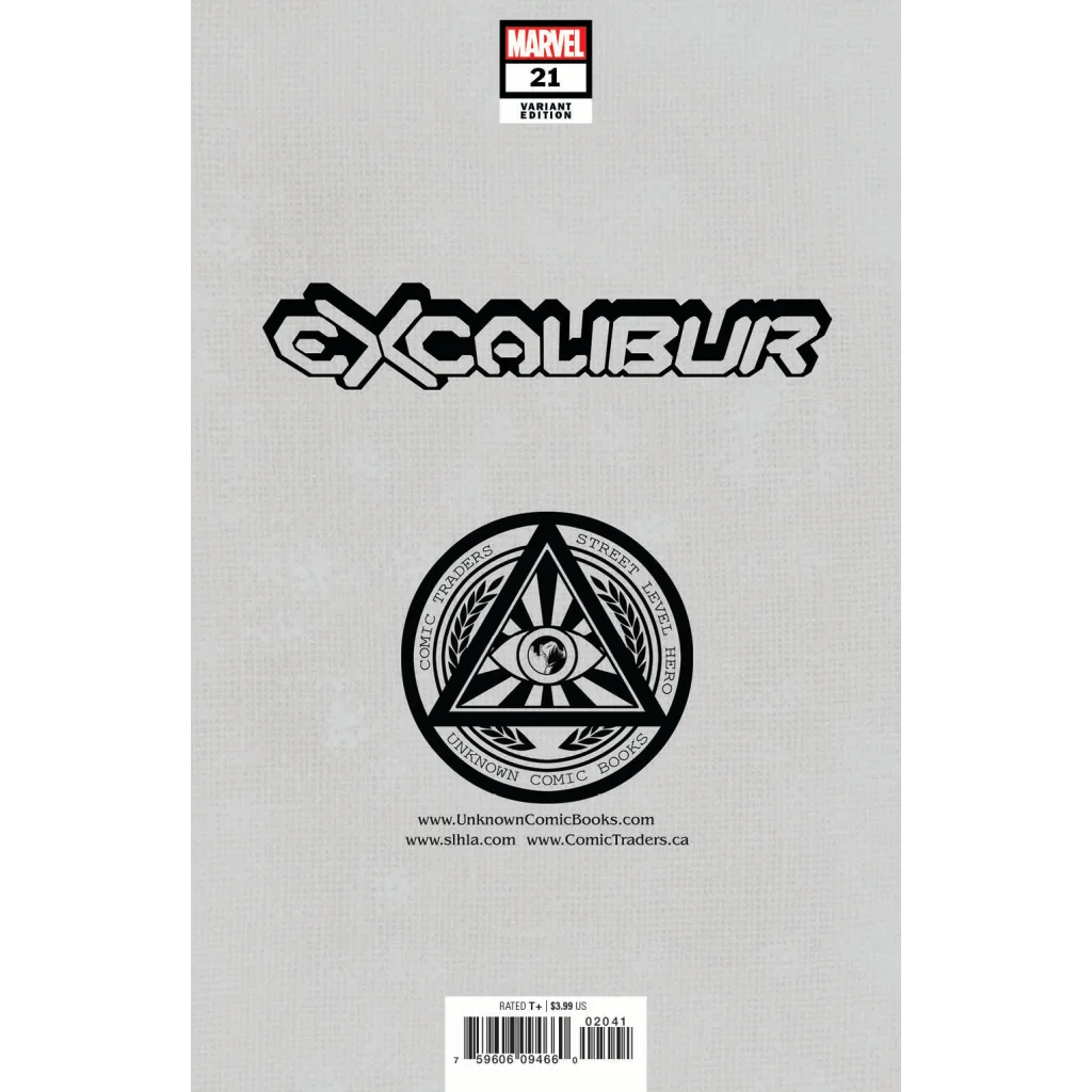 Comic book with light gray cover from Excalibur 21 Hellfire Gala David Nakayama Exclusive