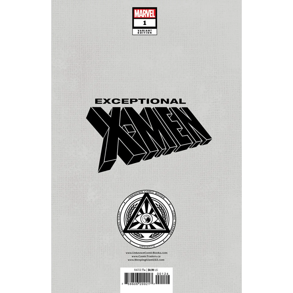 Comic book cover of Exceptional X-Men #1 Variant by Kaare Andrews from Unknown Comics