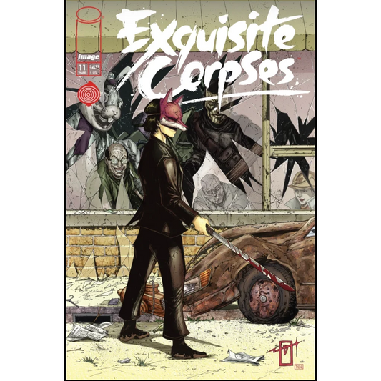 Black leather suit with fox mask, Exquisite Corpses #11 Megacon exclusive homage by James Tynion