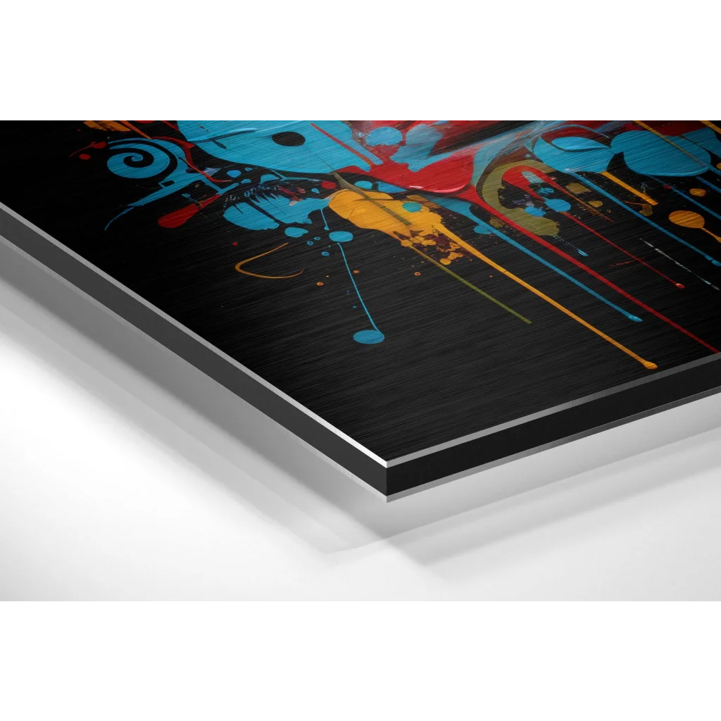 Vibrant Abstract Eye Art on Brushed Aluminium Dibond | Glass Wall Art Print | vintageantiquesgifts.com