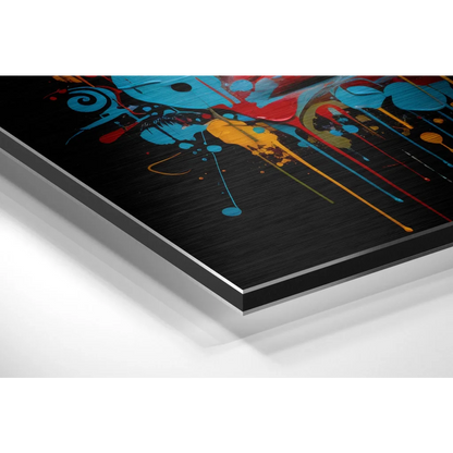 Vibrant Abstract Eye Art on Brushed Aluminium Dibond | Glass Wall Art Print | vintageantiquesgifts.com