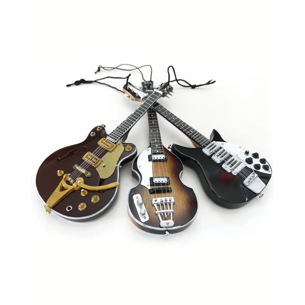 Axe Heaven Fab Four mini guitar gift box set with gold hardware