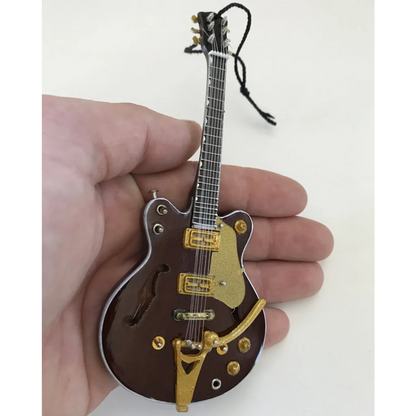 Axe Heaven Fab Four mini guitar gift box with brown gold Gretsch ornament