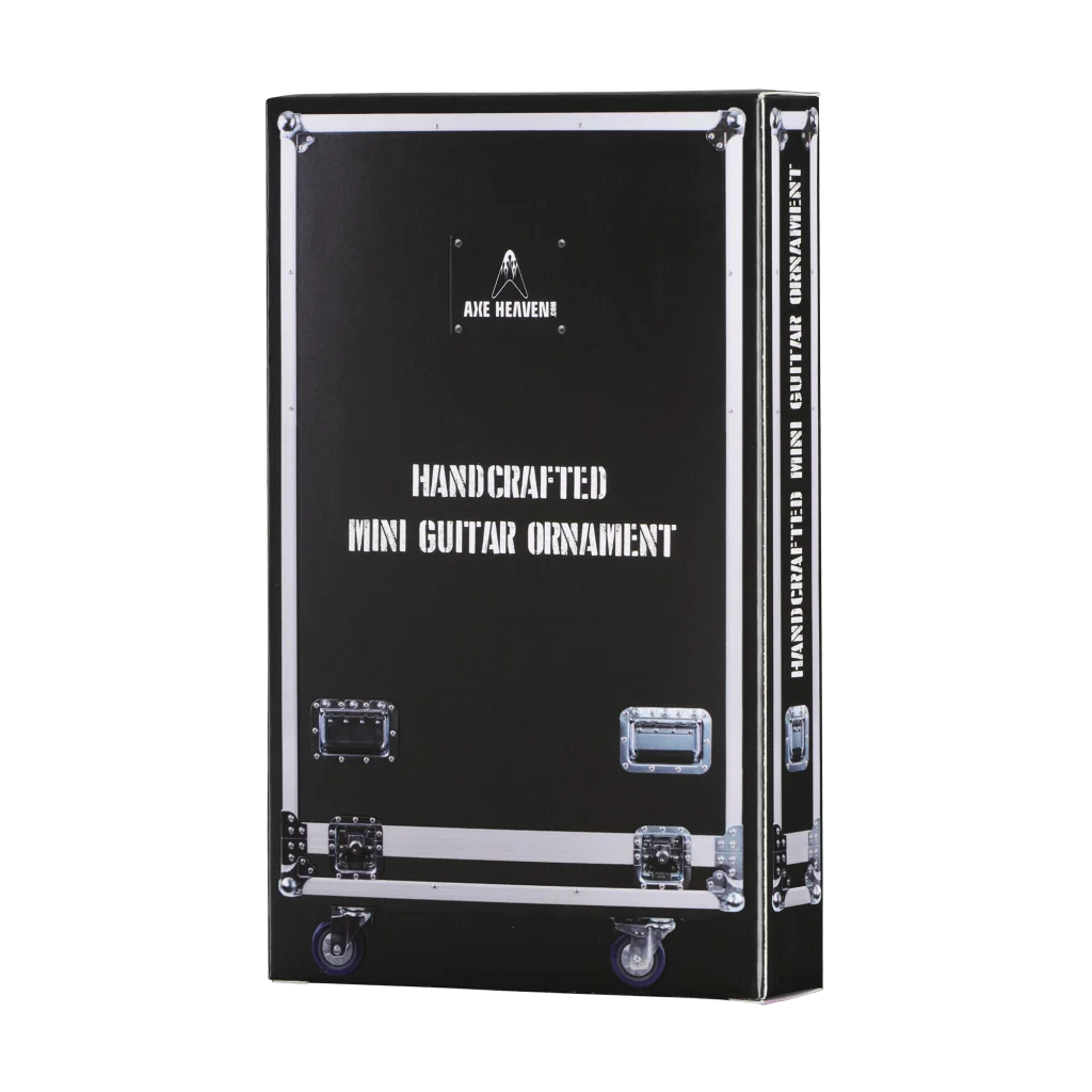 Axe Heaven Fab Four mini guitar gift box with black case