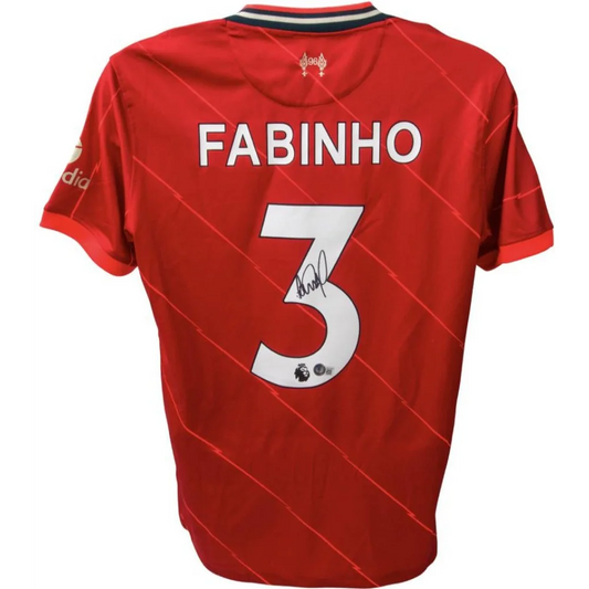 Red signed Liverpool jersey with Fabinho 3, authentic Liverpool jersey for fans