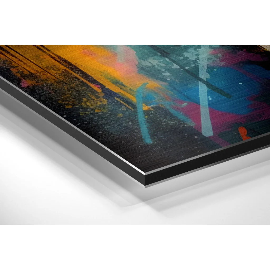 Stunning Brushed Aluminium Dibond Abstract Art Prints | Glass Wall Art Print | vintageantiquesgifts.com