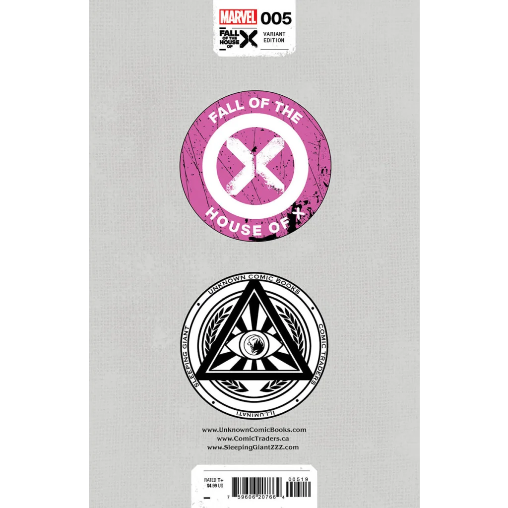 Miguel Mercado Exclusive Fall of the House of X Variant Comic with logos and barcode