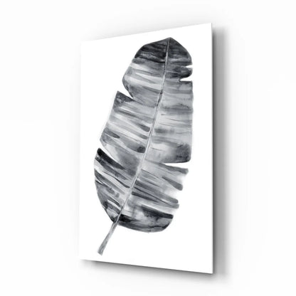 Stunning Banana Leaf Canvas Wall Art in Black and White | Insigneart USA | vintageantiquesgifts.com