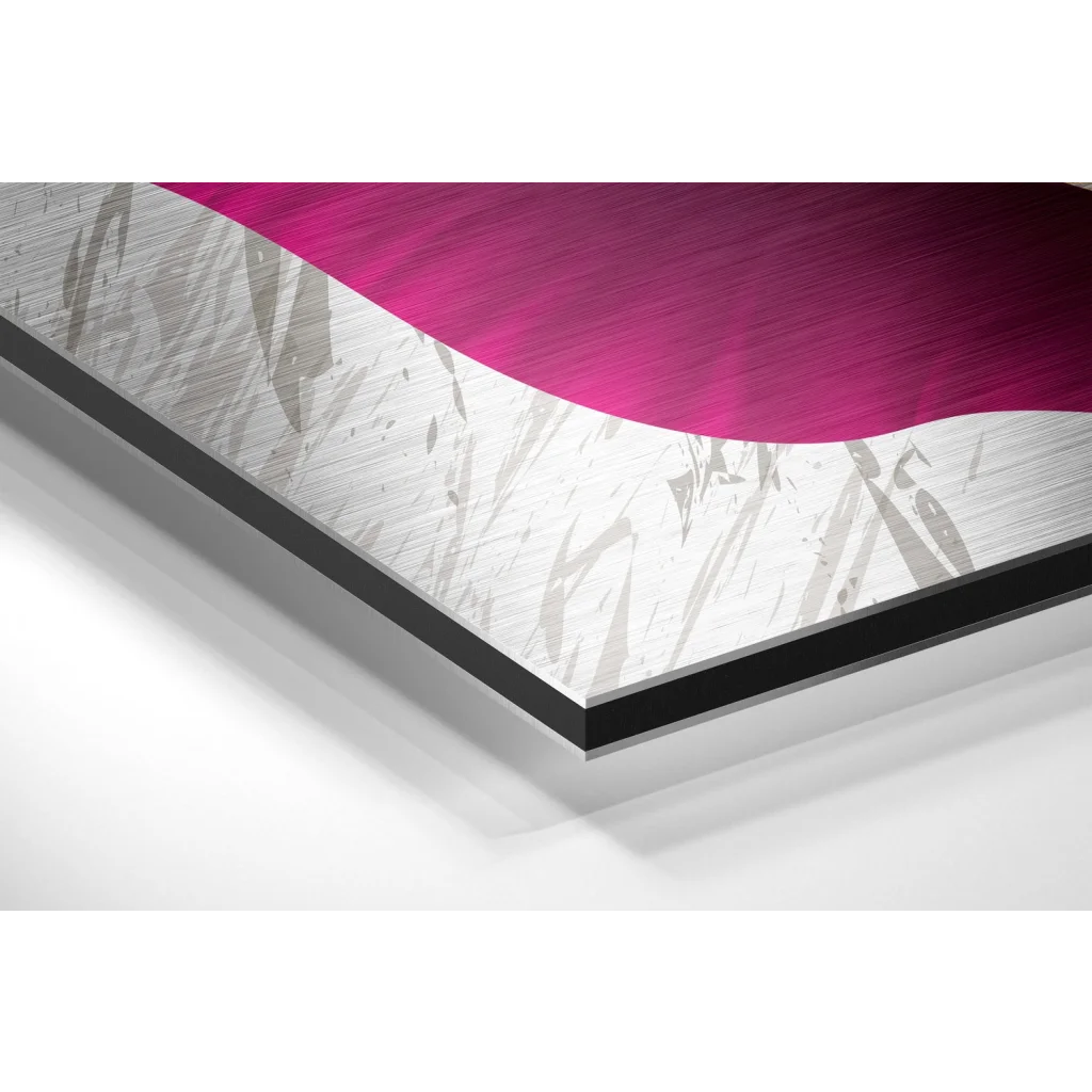 Feathers Brushed Aluminium Dibond Wall Art