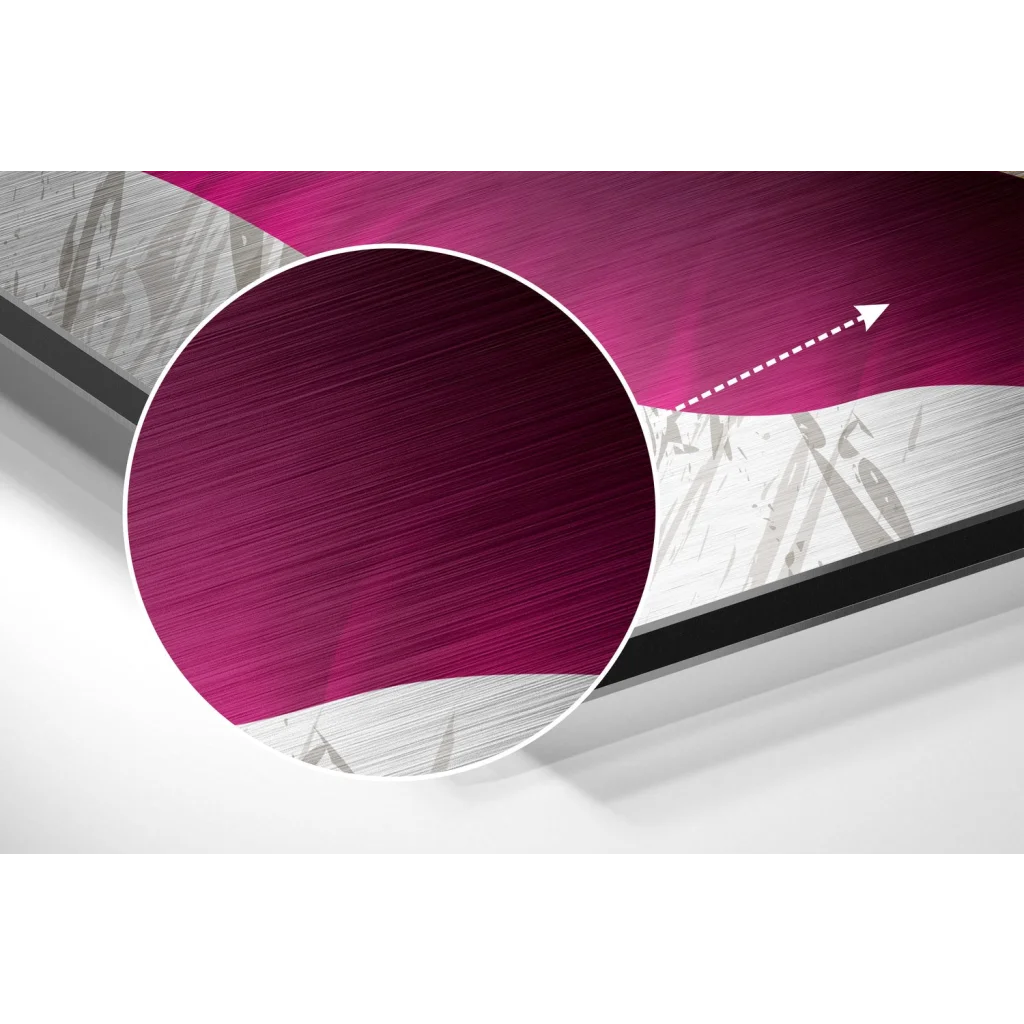 Feathers Brushed Aluminium Dibond Wall Art