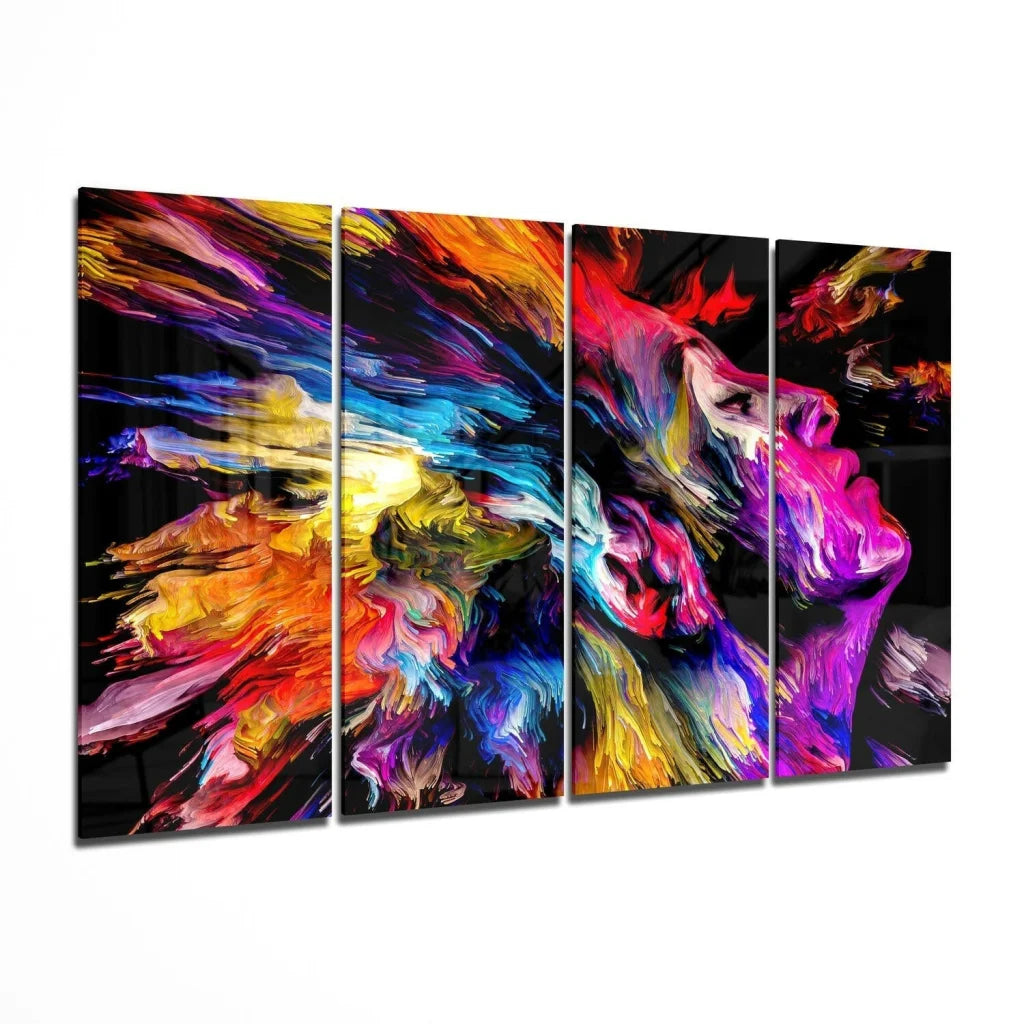 Explosive Color Burst Abstract Wall Art Canvas | Insigneart USA | vintageantiquesgifts.com