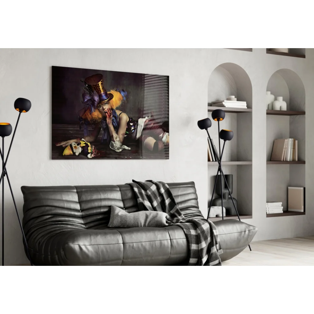 Surreal Top Hat Portrait Canvas Wall Art Print | Contemporary Home Wall Art | vintageantiquesgifts.com