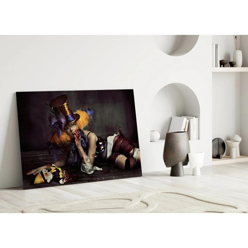 Surreal Top Hat Portrait Canvas Wall Art Print | Modern Wall Art Decor | vintageantiquesgifts.com