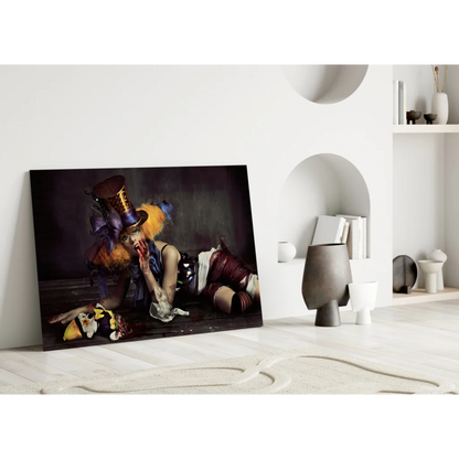 Surreal Top Hat Portrait Canvas Wall Art Print | Modern Wall Art Decor | vintageantiquesgifts.com
