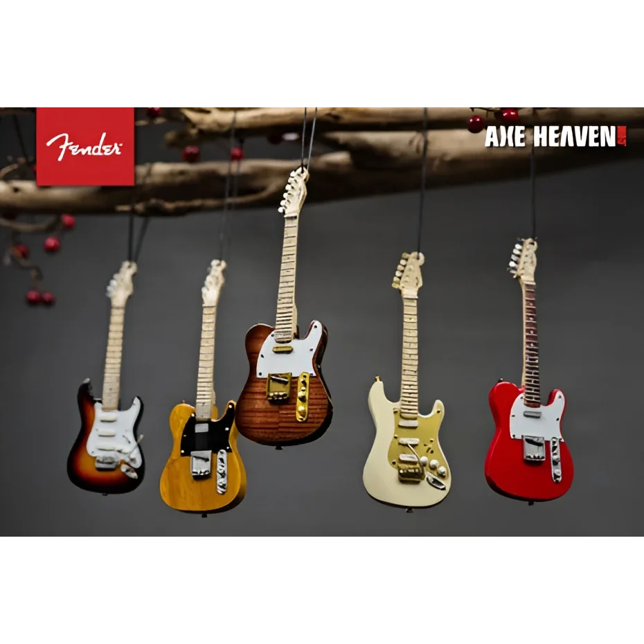 Fender 50s Blonde Telecaster holiday ornament set by Axe Heaven®