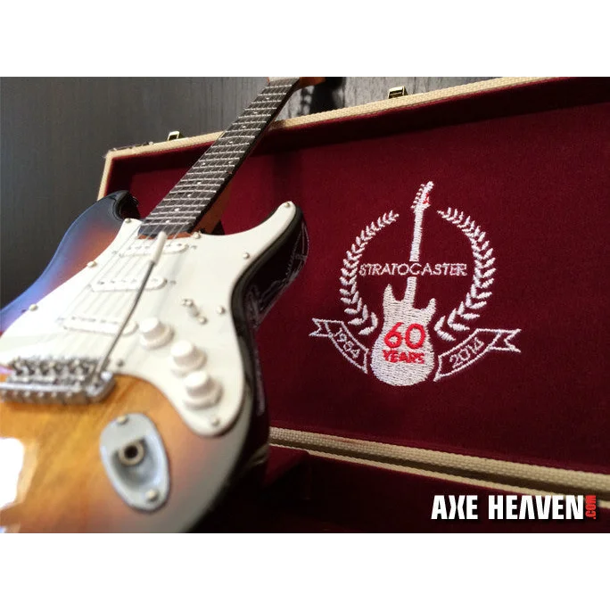 Axe Heaven 60th Anniversary Stratocaster Guitar Case in Burgundy