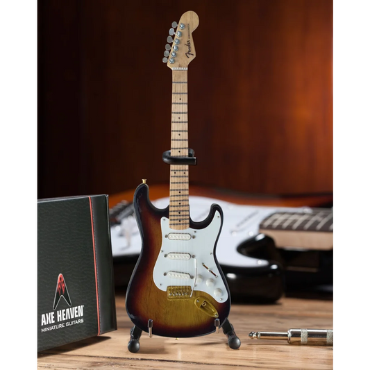 Fender Strat 60th Anniversary Mini Guitar in sunburst by Axe Heaven®