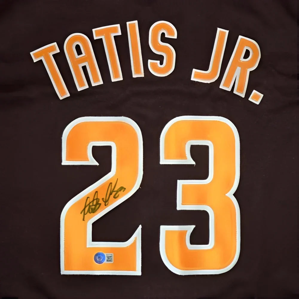 Fernando Tatis Jr. autographed San Diego brown jersey with number 23