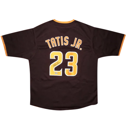 Fernando Tatis Jr. autographed San Diego brown jersey with #23