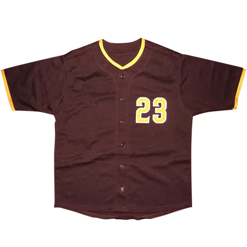 Fernando Tatis Jr. autographed San Diego maroon jersey with yellow trim and number 23