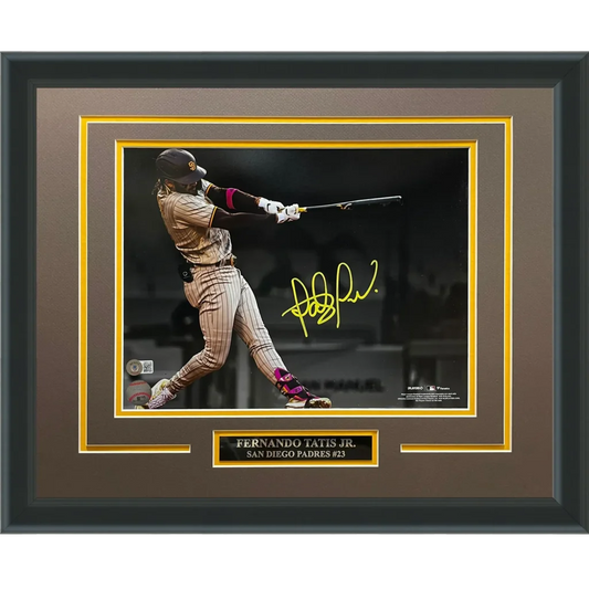 Fernando Tatis Jr. deluxe framed autographed Padres spotlight photo