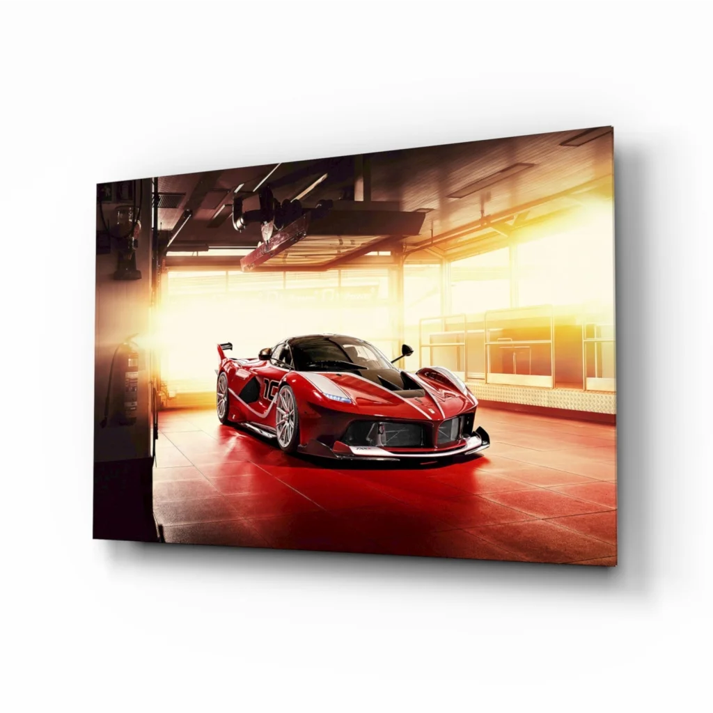 Red Ferrari LaFerrari Sports Car Canvas Wall Art Print | Insigneart USA | vintageantiquesgifts.com