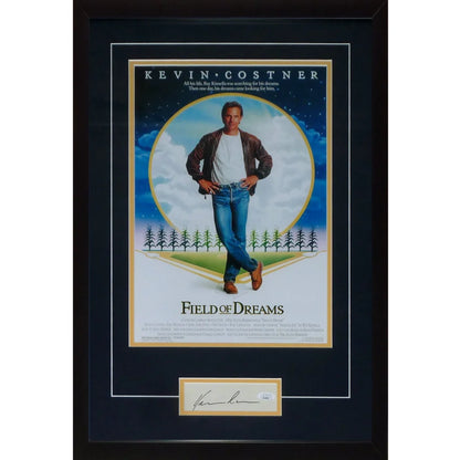 Field of Dreams deluxe framed 11x17 poster with Kevin Costner autograph