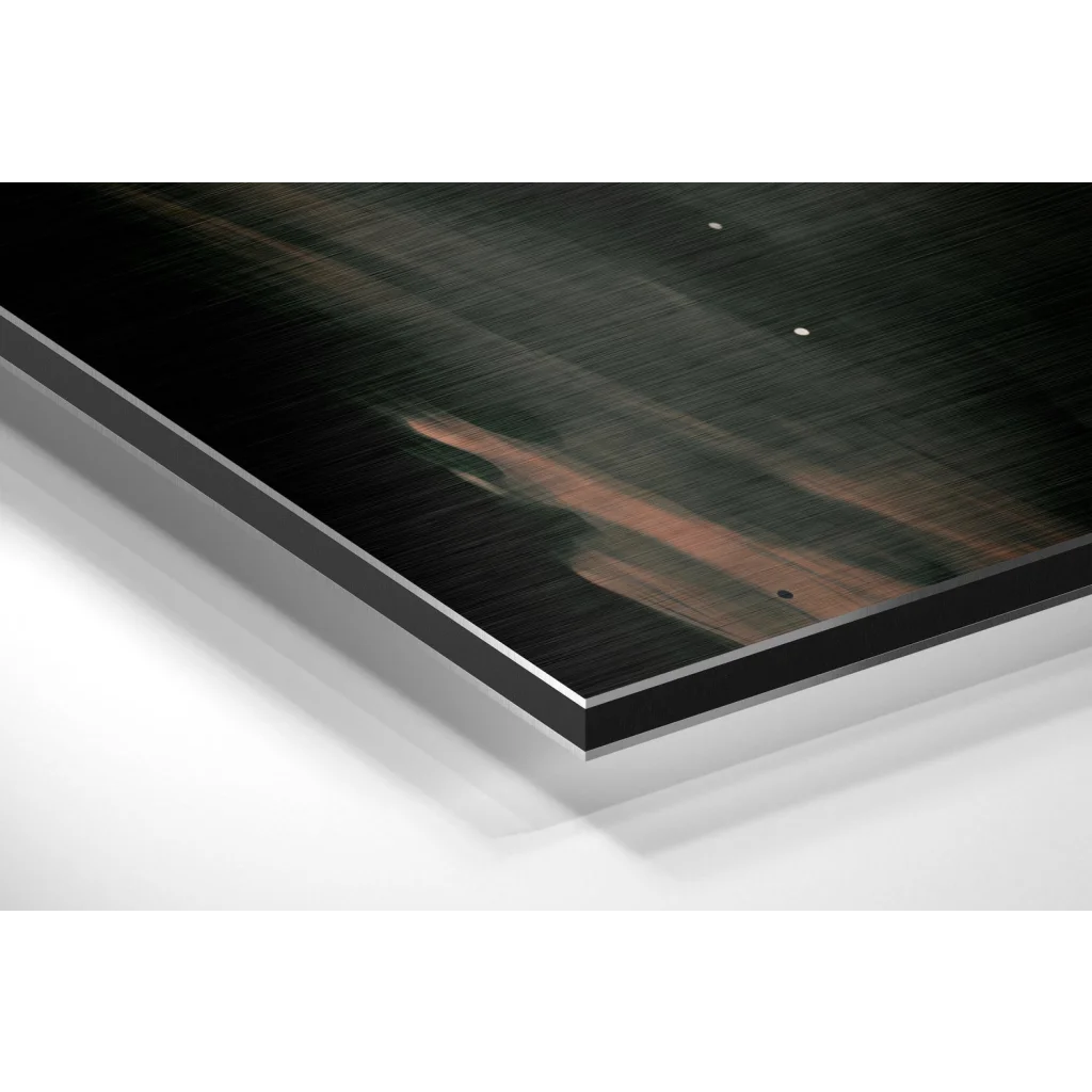Glass Wall Art Brad Pitt brushed aluminium dibond abstract art print