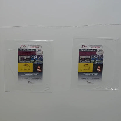 Fight Club movie poster with Edward Norton JSA certification sleeves