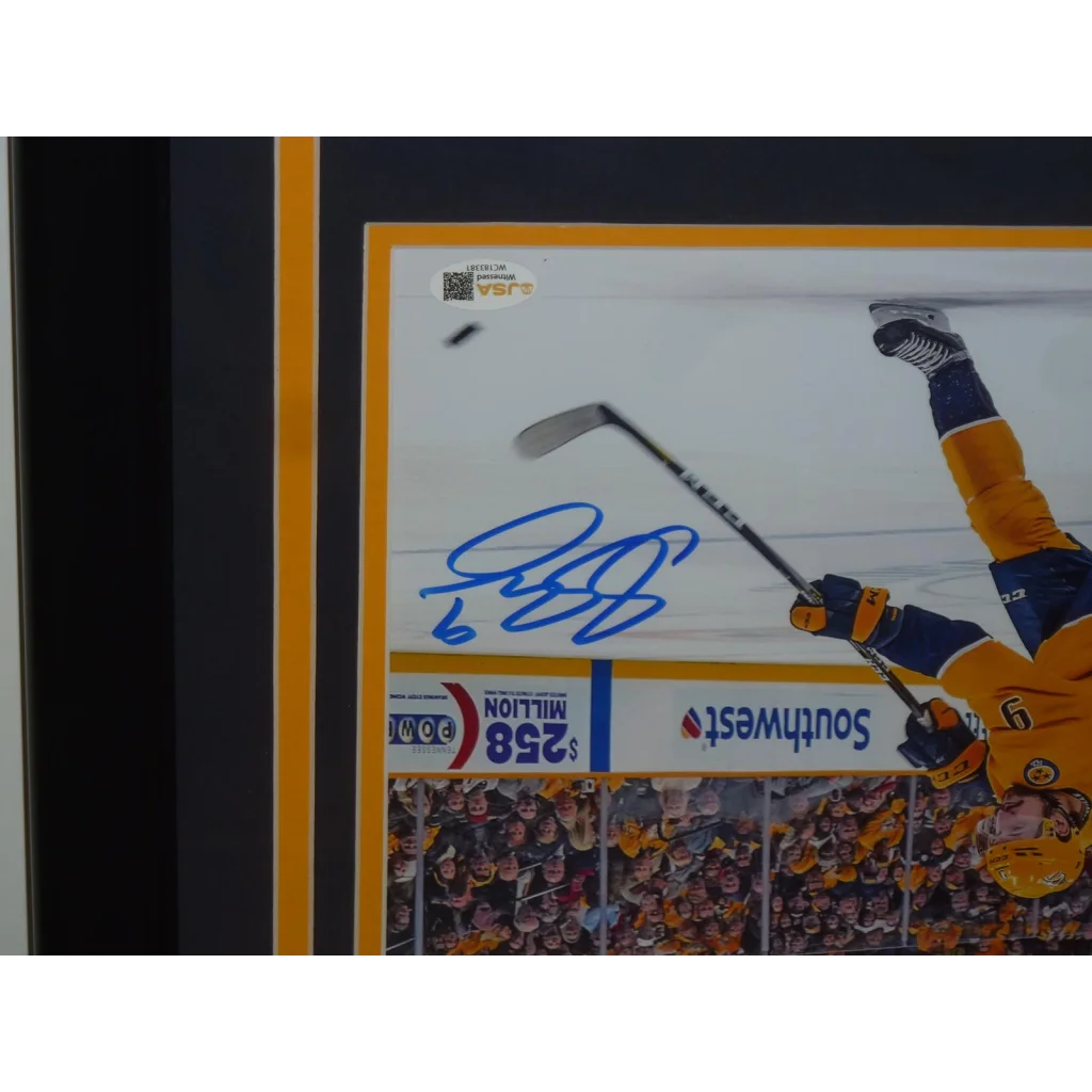 Filip Forsberg autographed Nashville Predators deluxe framed 8x10 photo