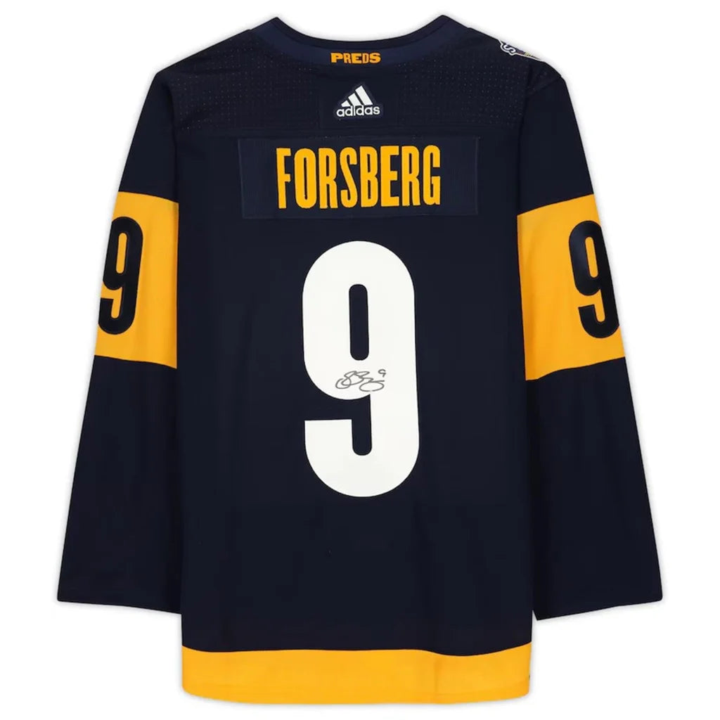 Filip Forsberg autographed Nashville Predators jersey with #9