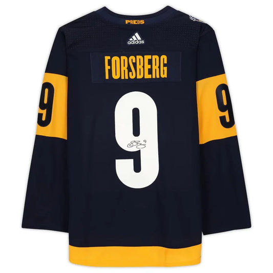 Filip Forsberg autographed Nashville Predators jersey with #9