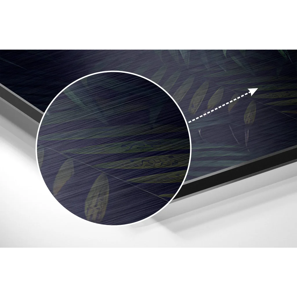 glass wall art Find Your Time Brushed Aluminium Dibond Wall Art