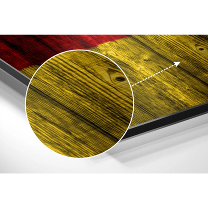 Stunning Flag Art on Brushed Aluminium Dibond | Modern Wall Art Decor | vintageantiquesgifts.com