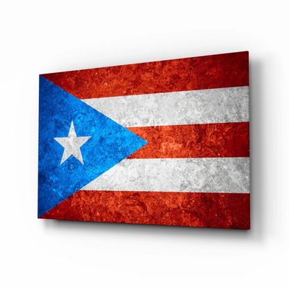 Vintage Puerto Rican Flag Canvas Wall Art | Insigneart USA | vintageantiquesgifts.com