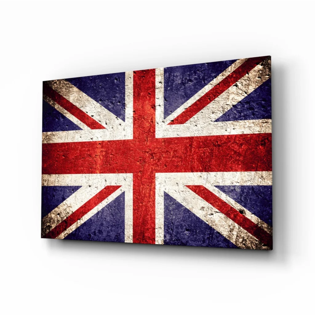 Vintage Union Jack Canvas Wall Art with Distressed Finish | Insigneart USA | vintageantiquesgifts.com