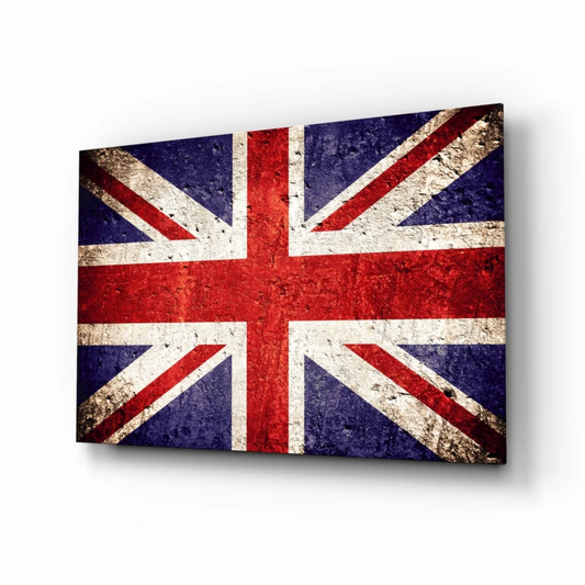 Vintage Union Jack Canvas Wall Art with Distressed Finish | Insigneart USA | vintageantiquesgifts.com