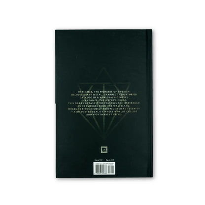 Dark-colored In Flames The Jesters Curse graphic novel with bold central design by Ben Laverock